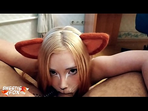 ❤️ Kitsune svelge pikk og cum i munnen ️❌ Porno hos oss ❌️